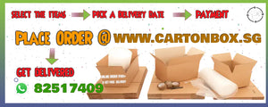 Cartonbox.sg Delivery Order Process for Singapore Customers