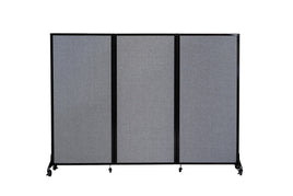 High Quality Movable Room Divider Screen- 3 Panels -(Soft Fabric)- (H)2.02M(L)2.49M(W)3CM