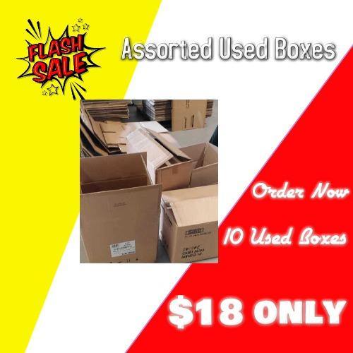 Assorted Boxes 10pcs=$18 Only| cartonbox.sg